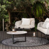 Lineo Outdoor Rug | Charcoal | 2m dia - Image 2